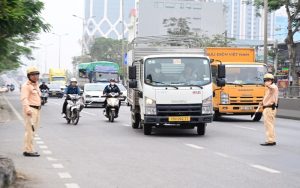 Hải Phòng: tổng kiểm soát ô tô kinh doanh vận tải hàng hoá trên địa bàn