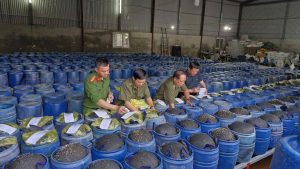 Bắt tạm giam chủ 4 cơ sở sản xuất 3.500 tấn giá đỗ ngâm hóa chất